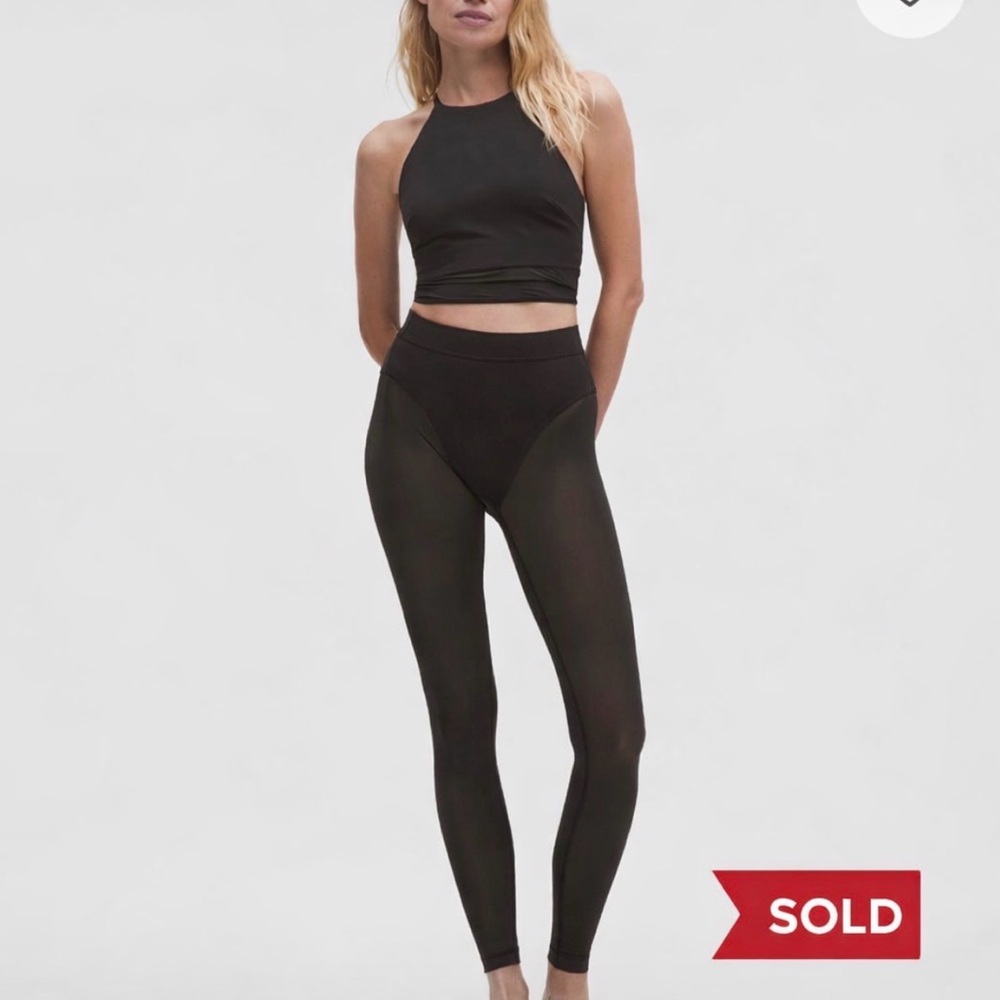 ***SOLD ON DEPOP***Lululemon Black Mesh Leggings